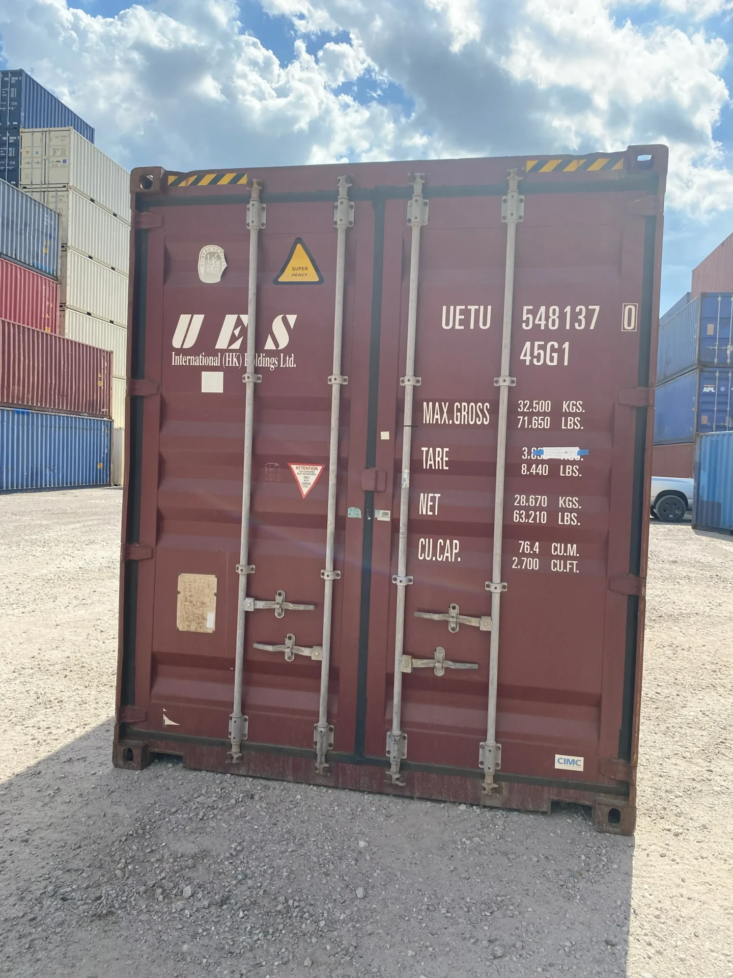 High-quality, secure 40′ container in Houston