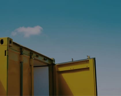 Shipping Containers Yard in Houston Mobile Banner